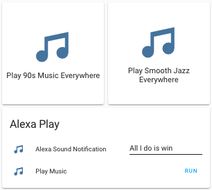 Alexa Music Lovelace Dashboard